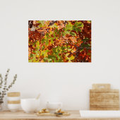 Fall Oak Tapestry ポスター (キッチン)