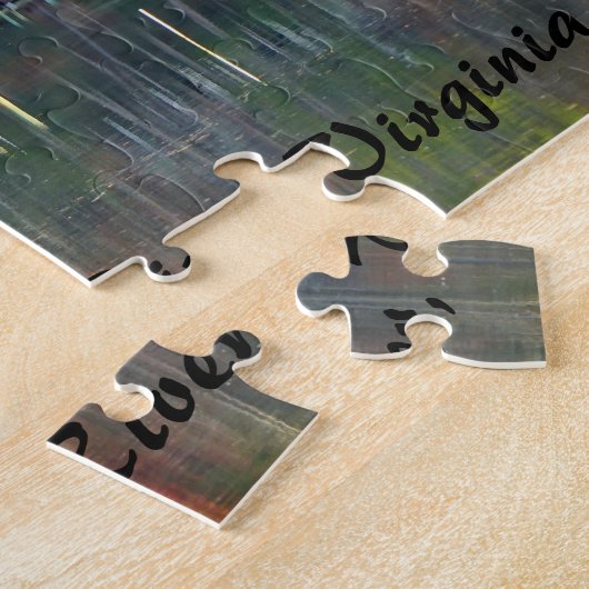 Fall on the Corrotoman River, Virginia ジグソーパズル (側面)