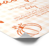 Fall Orange A Little Pumpkin Don't Say Baby ゲーム ポスター (角)