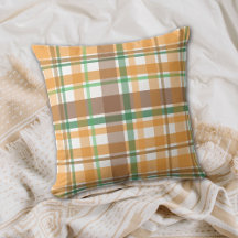 Fall Orange Brown Green Plaid