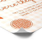 Fall Orange Gingham かわいいパイ お二人は何歳でしたか ポスター (角)
