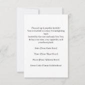 Fall Party Invitation Card – Cozy Autumn Gathering 招待状 (裏面)