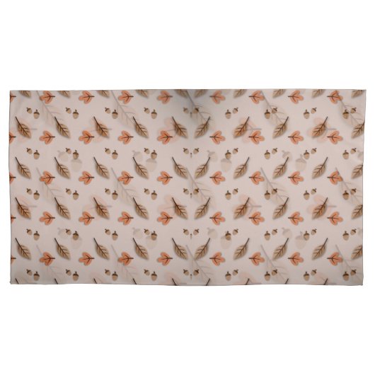 Fall Pattern Pillowcases – Matching Bedroom Beddin 枕カバー (正面左)