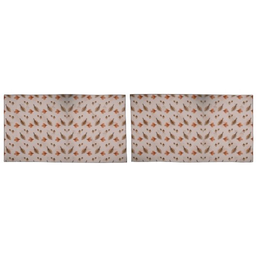 Fall Pattern Pillowcases – Matching Bedroom Beddin 枕カバー (裏面-セット)