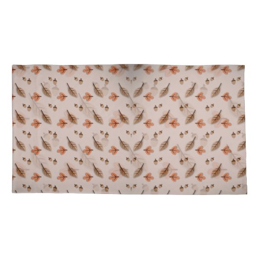 Fall Pattern Pillowcases – Matching Bedroom Beddin 枕カバー (裏面-左)