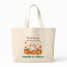 Fall Personalized Guest Favor Bridal celebration 