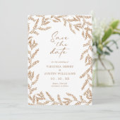 Fall Photo Wedding Save The Date セーブザデート (スタンド正面)