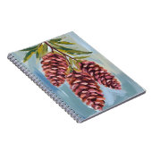 Fall Pinecones | Watercolor Autumn Painting ノートブック (右側)