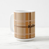 Fall Plaid コーヒーマグカップ (正面左)