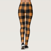 Fall Plaid Pattern Leggings レギンス (裏面)