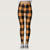 Fall Plaid Pattern Leggings レギンス (正面)