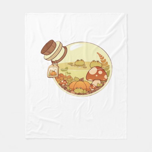 Fall Potion With Froggies Classic フリースブランケット (正面)