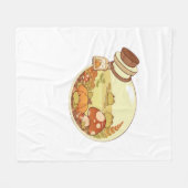 Fall Potion With Froggies Classic フリースブランケット (正面(横))