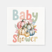 Fall Pumpkin Baby Shower スタンダードカクテルナプキン (正面)