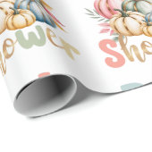 Fall Pumpkin Baby Shower ラッピングペーパー (ロールコーナー)