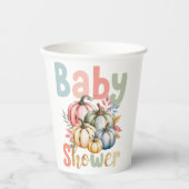 Fall Pumpkin Baby Shower 紙コップ (正面)