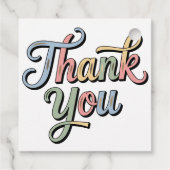 Fall Pumpkin Baby Shower Thank You フェイバータグ (裏面)