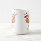 Fall Pumpkin Birthday Coffee Mug Personalized コーヒーマグカップ (中央)