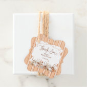 Fall Pumpkin Boho Floral Baby Shower Thank You フェイバータグ (インサイチュ)