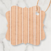 Fall Pumpkin Boho Floral Baby Shower Thank You フェイバータグ (裏面)