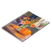 Fall Pumpkin Bouquet | Orange Flowers Autumn ノートブック (左側)