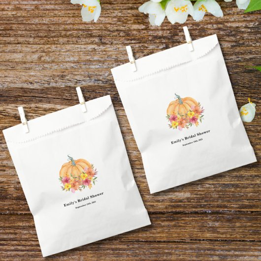 Fall Pumpkin Bridal Shower  フェイバーバッグ