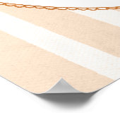 Fall Pumpkin Floral Baby Shower Welcome ポスター (角)