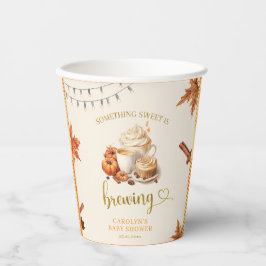 Fall Pumpkin is Brewing コーヒーシャワー ペーパーカップ