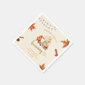 Fall Pumpkin is Brewing Coffee お茶会 ペーパーナプキン スタンダードカクテルナプキン (角)