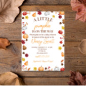 Fall Pumpkin Is on the way invitation 招待状