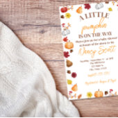 Fall Pumpkin Is on the way invitation 招待状