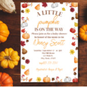 Fall Pumpkin Is on the way invitation 招待状