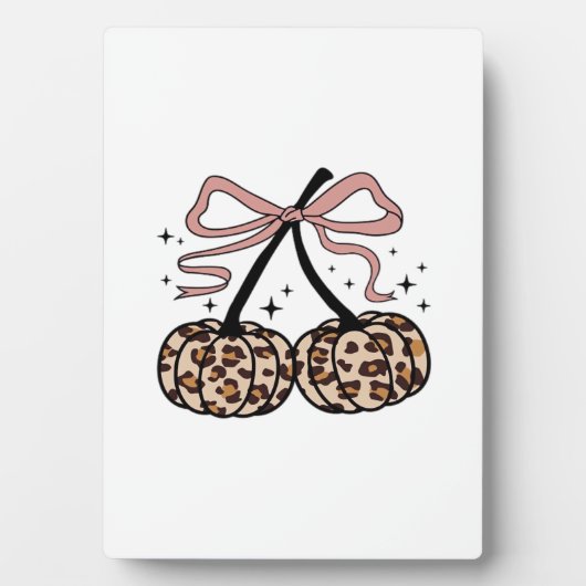 Fall Pumpkin, Pumpkin Cherries, Leopard Pumpkin, P フォトプラーク (正面)
