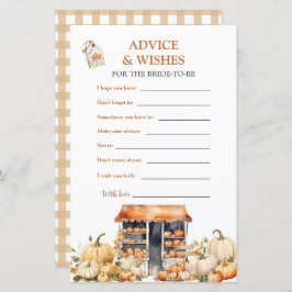 Fall Pumpkin She's Off The Market Advice & Wishes