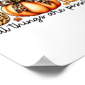 Fall Pumpkin Shirts For Women Jesus Christian Than ポスター (角)