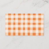 Fall Pumpkin Stroller Baby Shower How Many Candies エンクロージャーカード (裏面)