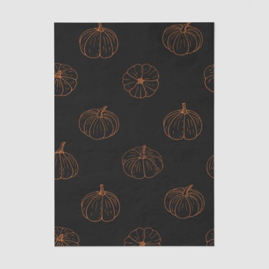 Fall Pumpkin Tissue Paper – Autumn Gift Wrap  薄葉紙 (正面)