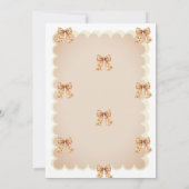  Fall Pumpkins Bow Carriage Baby Shower  招待状 (裏面)