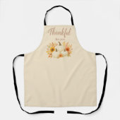 Fall Pumpkins & Sunflowers | Elegant Thanksgiving エプロン (正面)