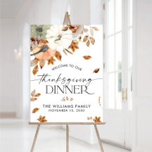 Fall Pumpkins Thanksgiving Dinner Foam Boards