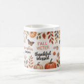 Fall Quotes Cozy Pumpkin Season Fall vibes コーヒーマグカップ (中央)