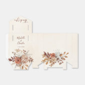 Fall Rustic Floral Wedding Favor Box フェイバーボックス (折り畳みなし)
