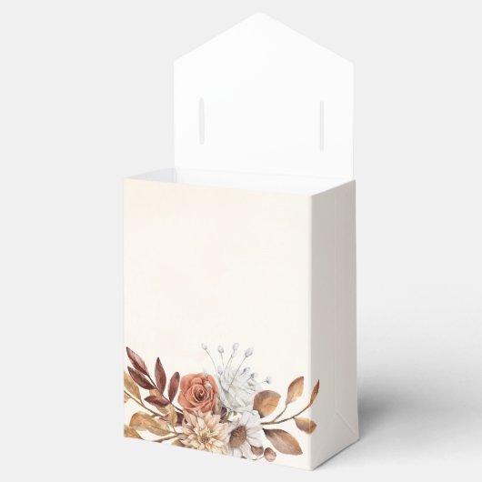 Fall Rustic Floral Wedding Favor Box フェイバーボックス (オープン)