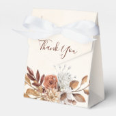 Fall Rustic Floral Wedding Favor Box フェイバーボックス (正面サイド)