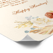 Fall Rustic Ring Hunt Bridal Shower Game ポスター (角)