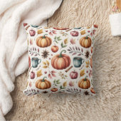 Fall Rustic Terracotta Autumn Farmhouse クッション (ブランケット)