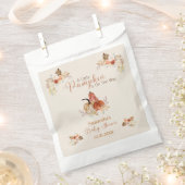 Fall Rustic Terracotta Baby Shower Favor Bags フェイバーバッグ (クリップ留めされた状態)