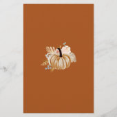 Fall Rustic Terracotta Over or Under Bridal Game (裏面)