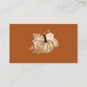 Fall Rustic Terracotta Recipe For The Bride-to-Be  エンクロージャーカード (裏面)