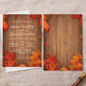 Fall Rustic Wedding Invitation 招待状